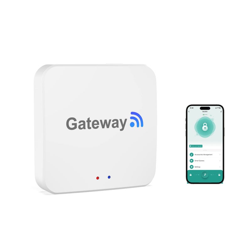 Foxgard GatewayFingerprint Door Lock WiFi GatewayTuya Bluetooth Gateway for Remote ControlVoice Control via Alexa Google AssistantWork with Tuya Smart APP and Smart Life APP - Image 2