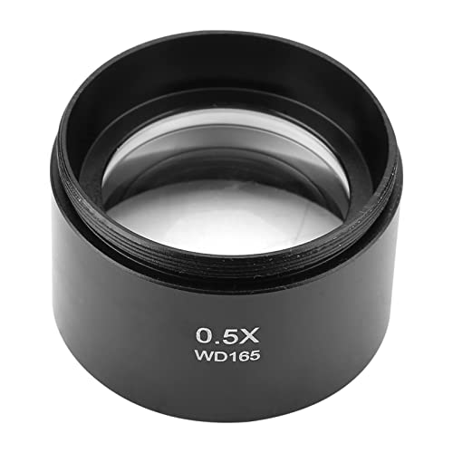 Walfront KP - 0.5X Auxiliary Stereo Microscope Objective Lens - 1-7/8" 48mm Mounting - Image 1