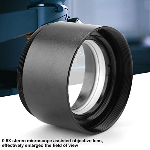 Walfront KP - 0.5X Auxiliary Stereo Microscope Objective Lens - 1-7/8" 48mm Mounting - Image 4