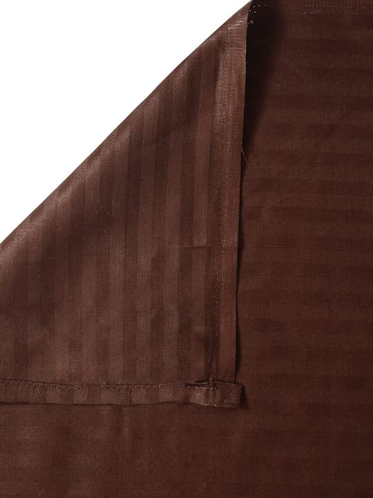 AEROHAVEN™ Linen 100% Cotton 210 Tc Double King Bed Size Bedsheet with 2 King Size Pillow Covers - (Queen Bed (90 inch x 100 inch), Coffee) - Image 5