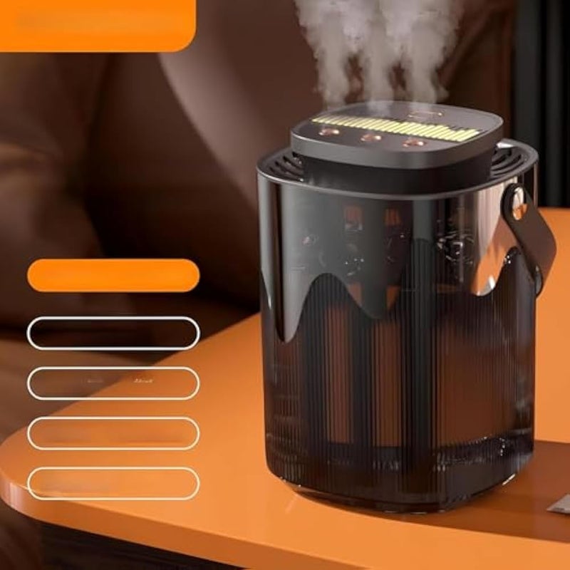 Ultrasonic Diffuser - 3.2L cool mist air humidifier with touch control, timer, and automatic shut-off, adds refreshing fragrance and purifies air for bedrooms with multi-color LED lighting - Image 4
