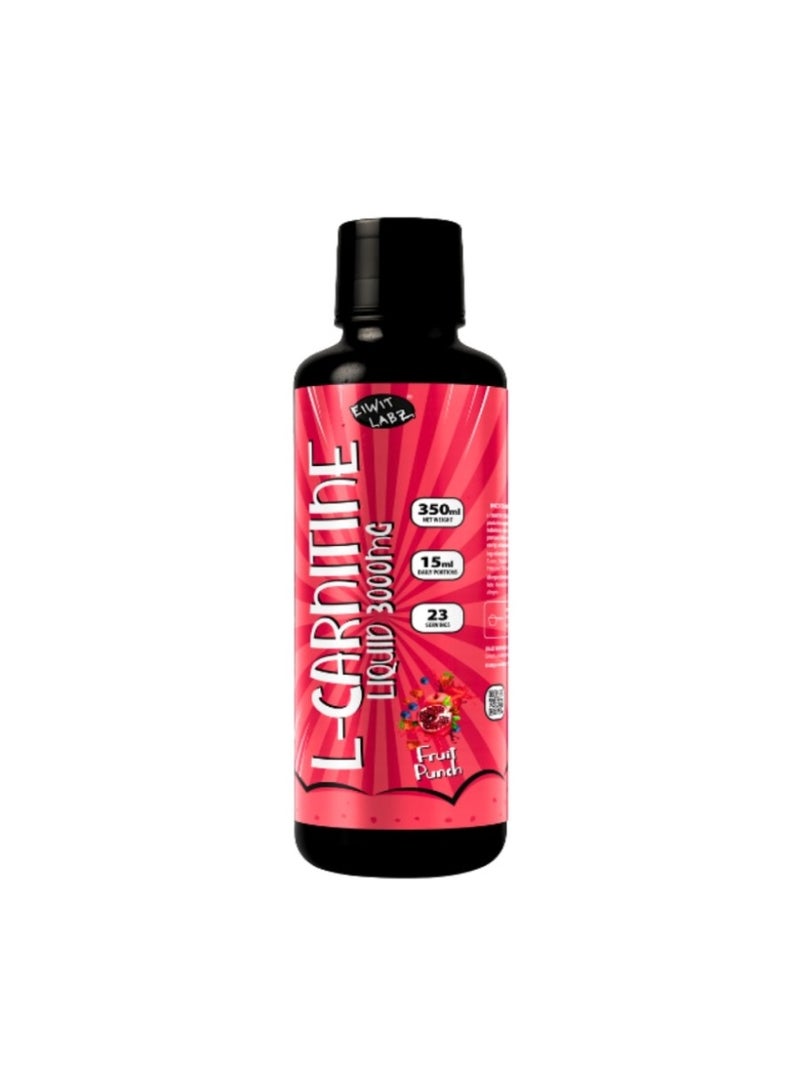 Eiwit Labz L-Carnitine 3000mg 23 servings Fruit Punch - Image 2