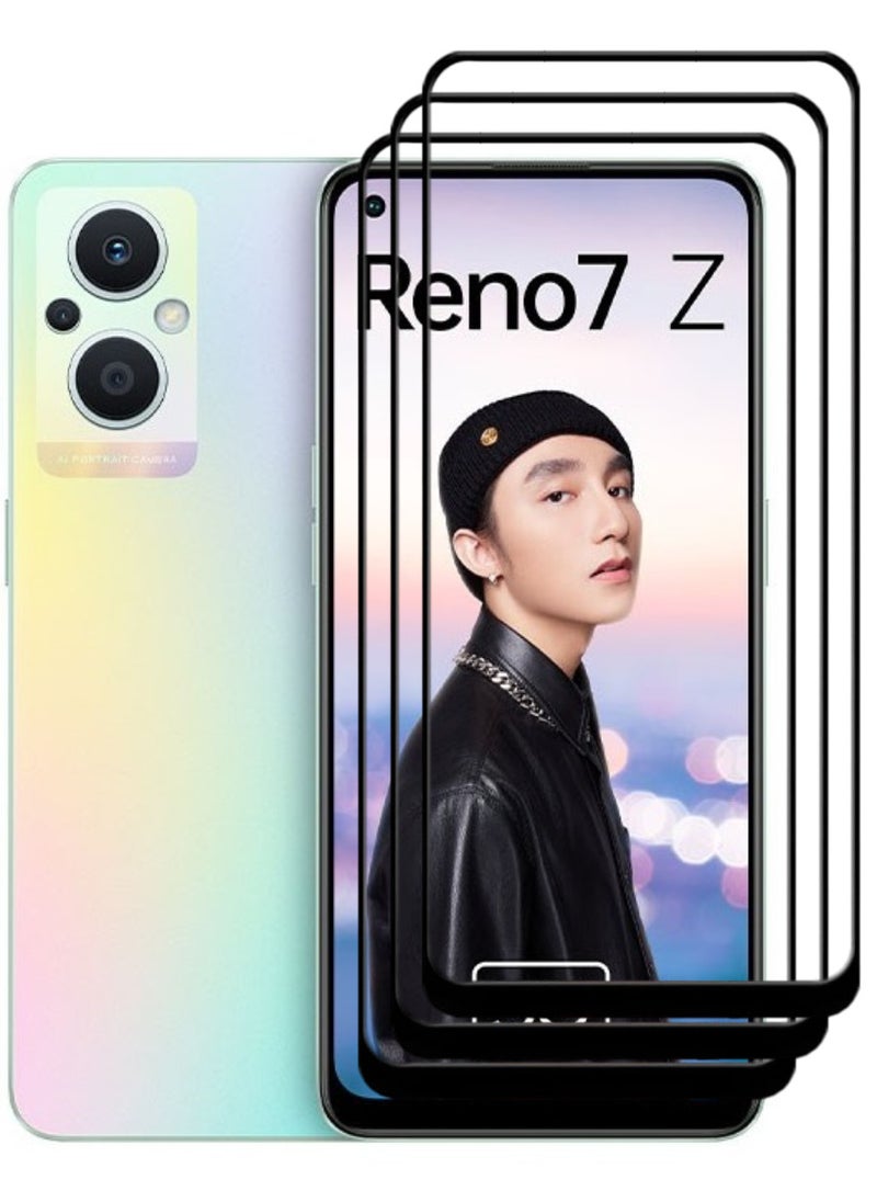 ACLIX 3 Pieces Antistatic ESD Dustproof Premium Quality High Definition Tempered Glass Screen Protector Designed For Oppo Reno7 Z 5G - Image 1