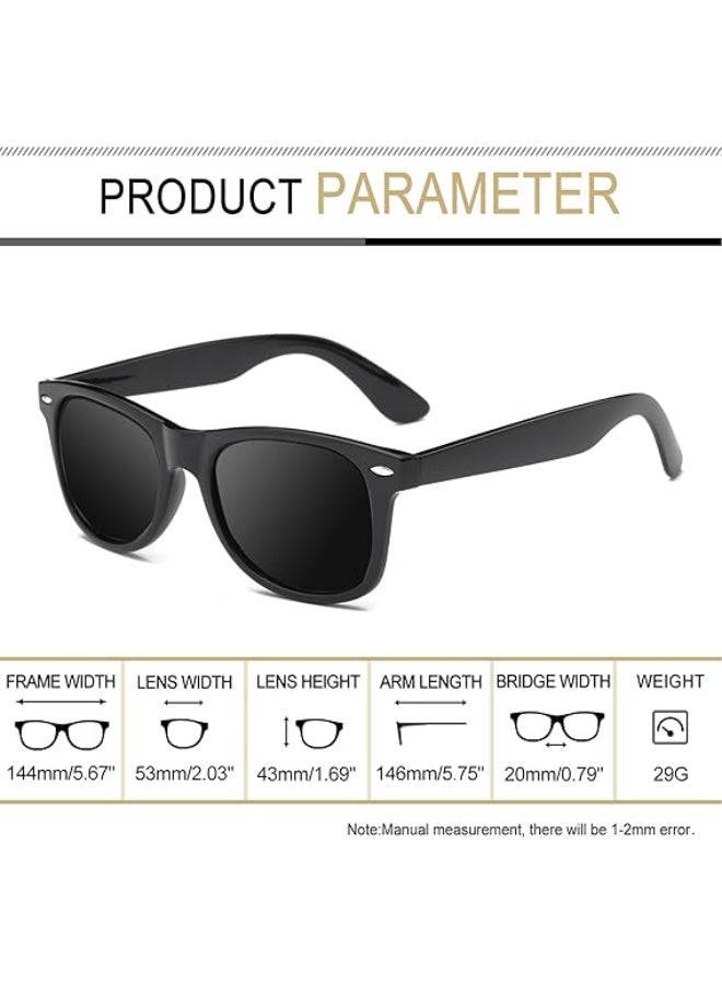 Joopin Polarized Sunglasses Men Women, Classic Retro Square Sun Glasses Men UV Protection Driving Fishing - Image 3