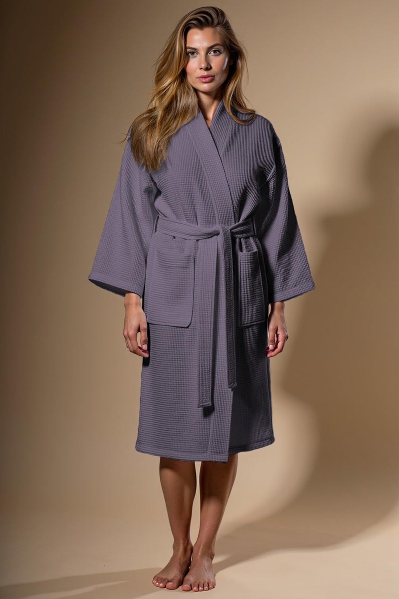 Turquaz Robes For Women Lightweight Unisex Waffle Kimono Bathrobe Mothers day Gifts - Image 2