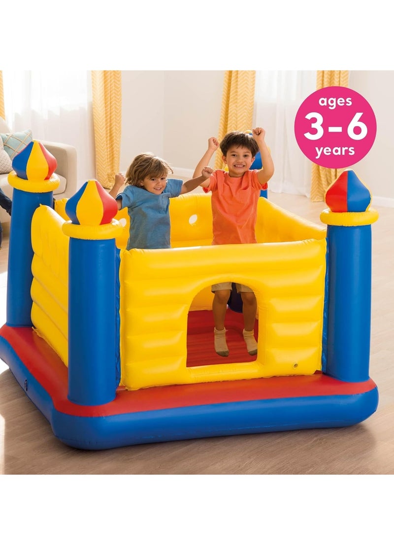 انتكس، لعبة القفز القابلة للنفخ جامب أو لين كاسل، مقاس 175.3 × 175Intex Jump-O-Lene Castle Inflatable Bouncer, Size 175.3 X 175.3 X 134.6 Cm.3 × 134.6 سم - Image 3