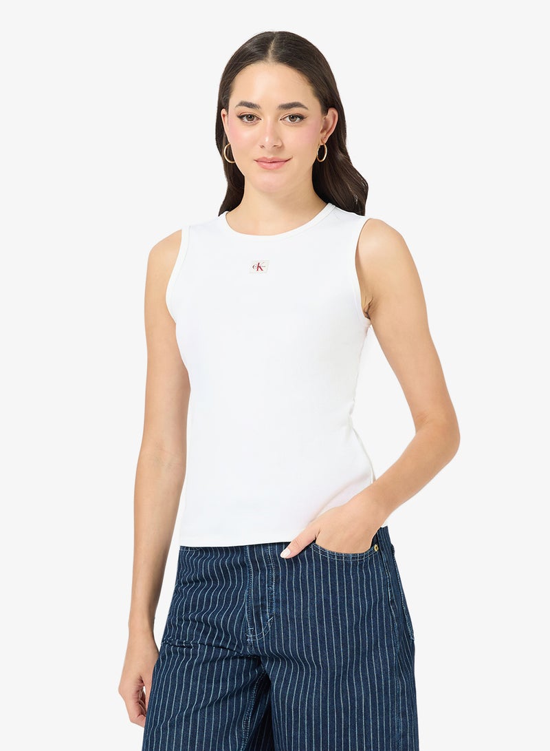 Calvin Klein Jeans Logo Label Tank Top - Image 1