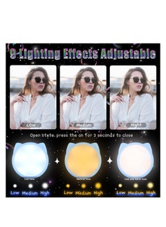 KASTWAVE Selfie Ring Light Selfie Clip on Ring Light Mini Rechargeable 9 Level Adjustable Brightness Ring Light Portable Clip on Selfie Fill Light for Phone Laptop Video Photography Girl Makes up (Pink, Blue)  - Image 3