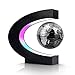 Flagest Magnetic Levitation Floating Globe Levitating C Shape Silver Black Globe with LED Lights for Education Home Office Desk Decor Holiday Anniversary Creative Gift33 Inches Sphere - Image 2