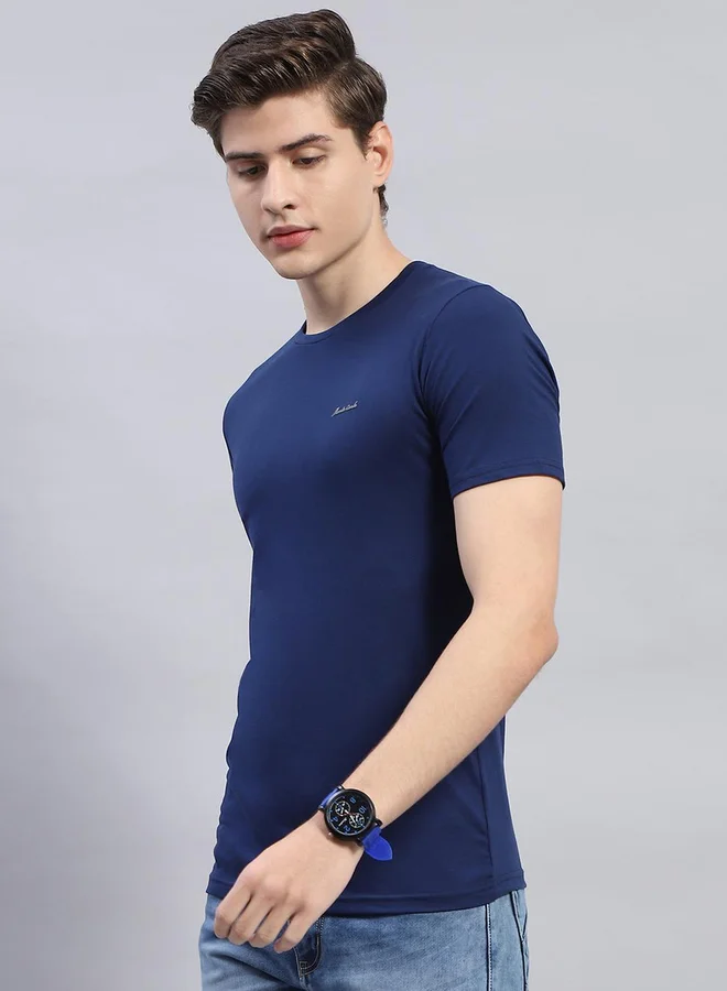 Monte Carlo Slogan Print Round Neck Short Sleeve T-Shirt
