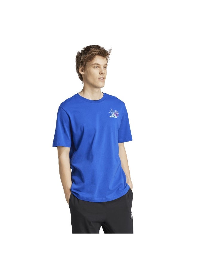 Adidas adidas lounge pastel embroidery men graphic t-shirt  - Image 4