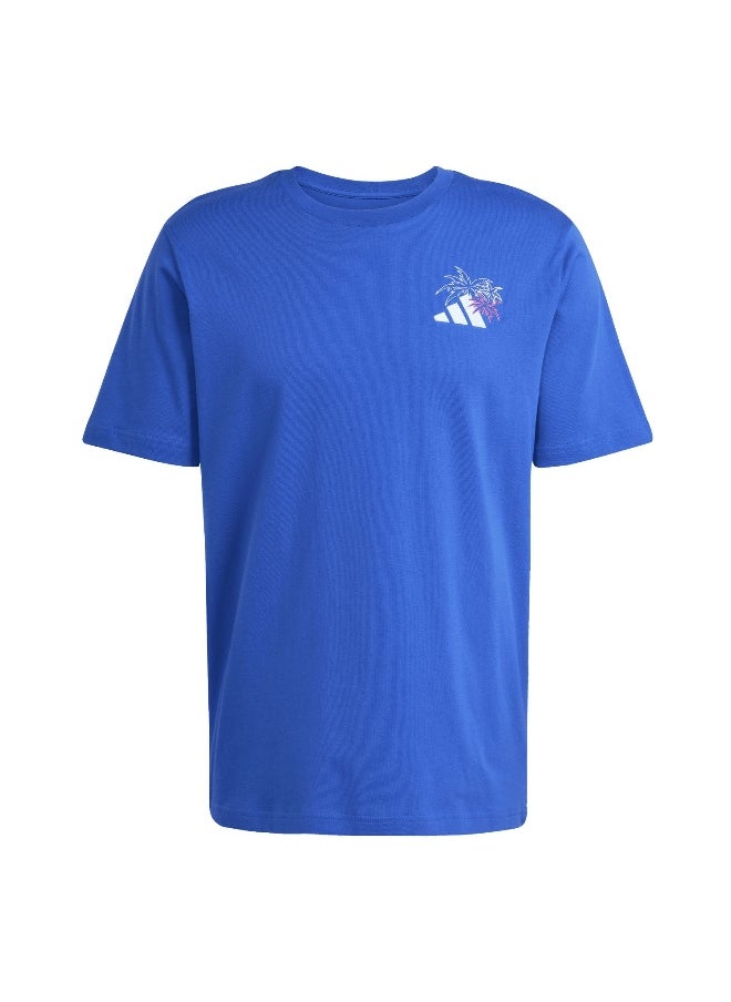 Adidas adidas lounge pastel embroidery men graphic t-shirt  - Image 1