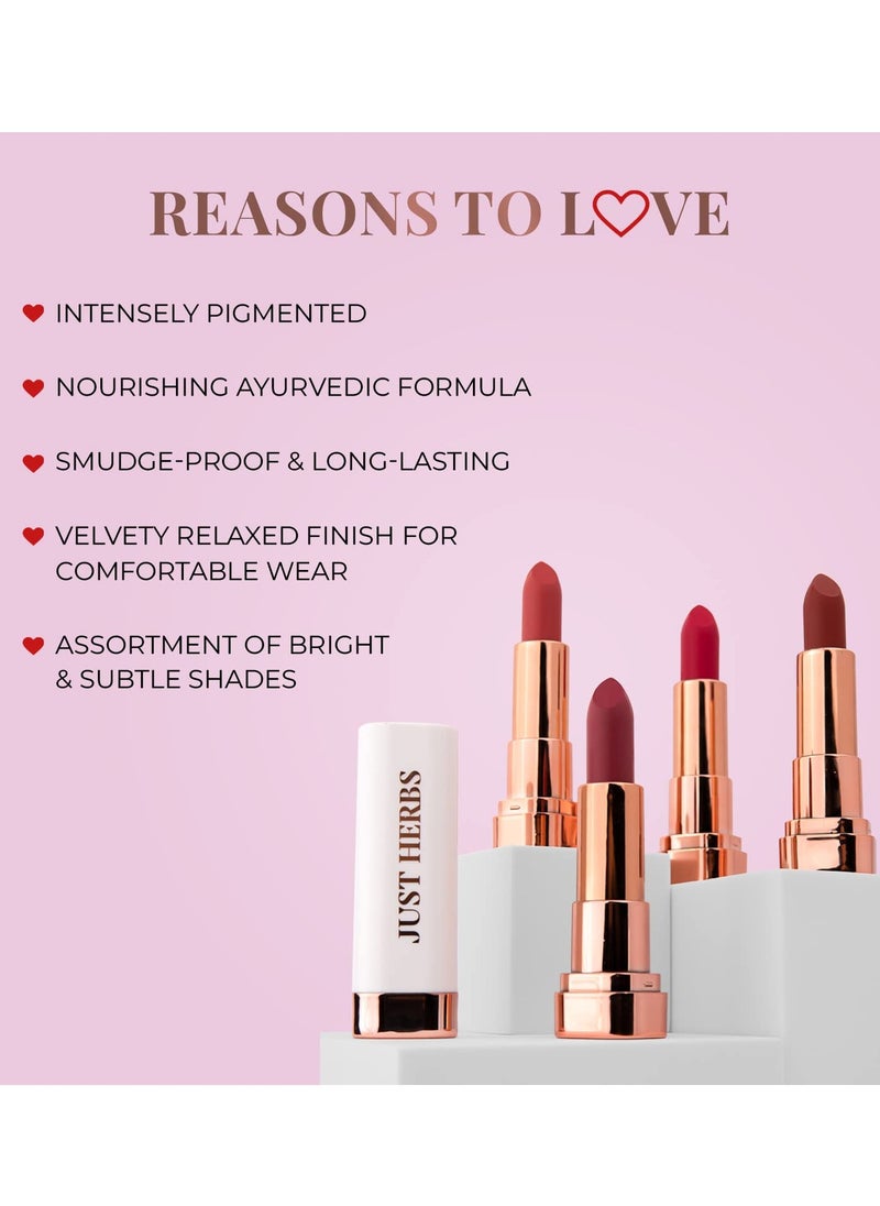 Just Herbs Just Herbs Matte Lipstick 4.2 gm  - Image 4