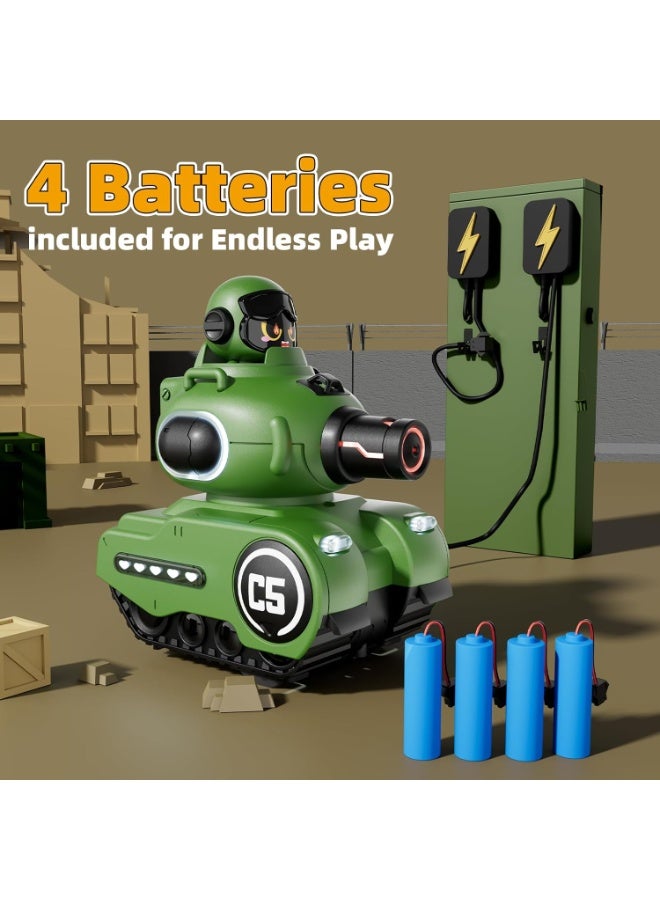 BlueFire 2-Pack Laser Tag RC Battle Tanks with Ejecting Pilot & Health Bars | Dual Infrared Remote Control Toy Cars for Kids, Boys & Girls 6-12 | Includes Rechargeable Batteries, Christmas Birthday Gift Set - Image 3