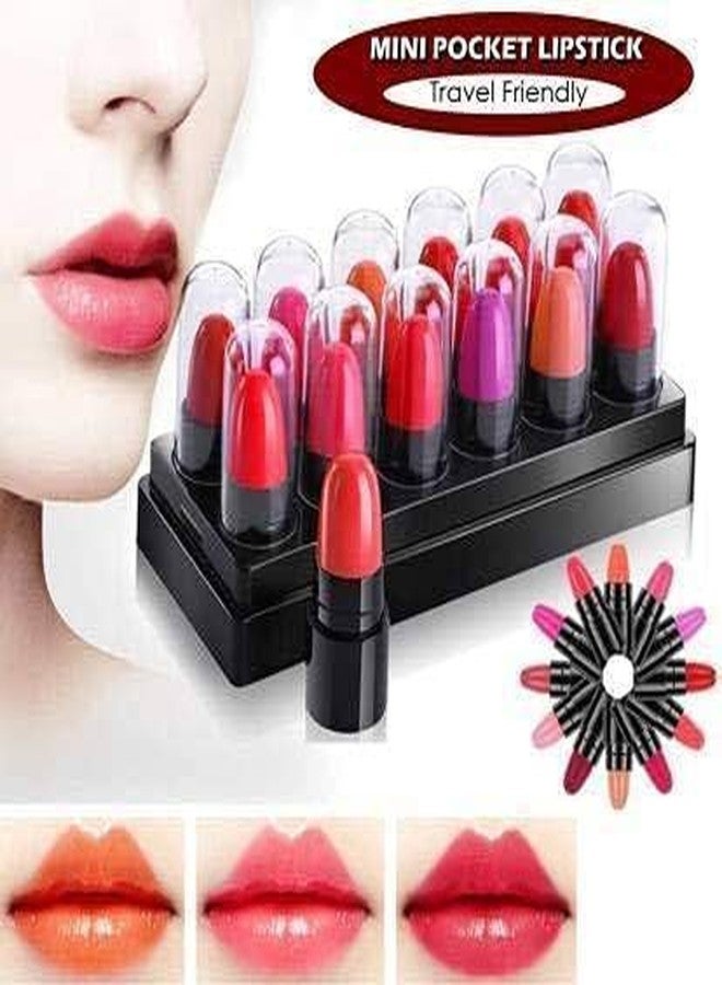 VBA Mini Pocket Lipstick Combo (Red,Magenta, Mauve, Purple, Peach, Cherry, Nude, Maroon, Brown, Pink, Disco Orange, Chocolate, 18 g) - Image 3