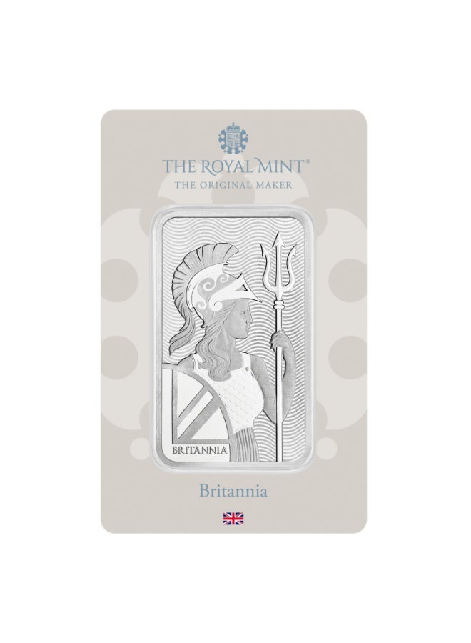 The Royal Mint Britannia 100g 999 Fine Silver Bullion Bar - Image 3