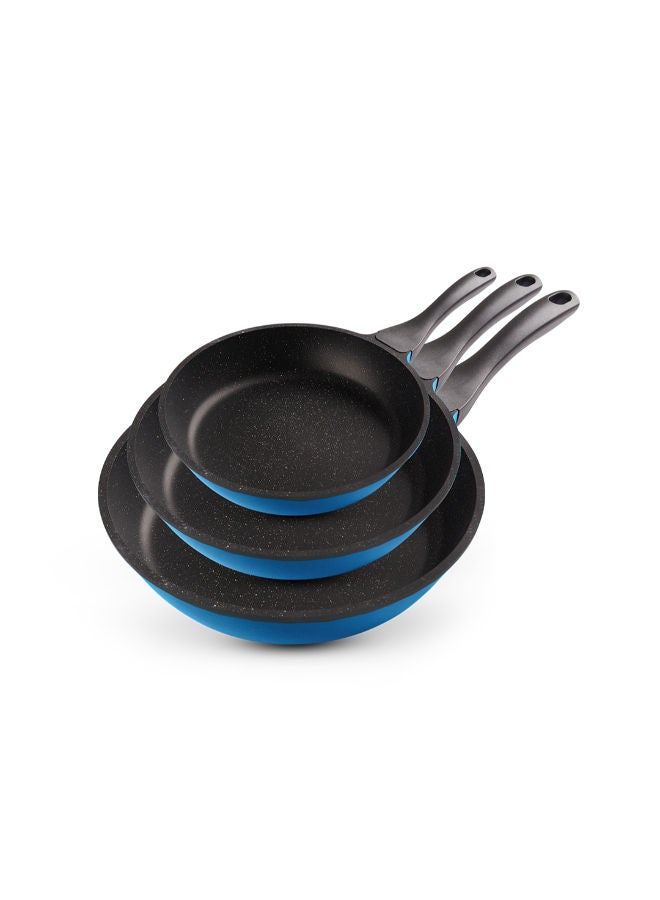 إيزي كوك طقم طاسات من إيزي كوك - 3 قطع باللون الأزرق غيرانيت