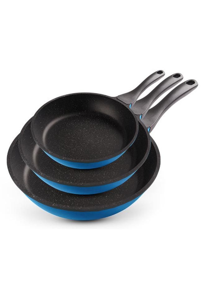 إيزي كوك طقم طاسات من إيزي كوك - 3 قطع باللون الأزرق غيرانيت