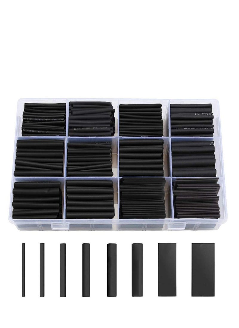 KASTWAVE - 625pcs 8 Sizes Heat Shrink Tubing, Heat Shrink Tube Wire Shrink Wrap UL Approved Ratio 2:1 Electrical Cable Wire Kit with Case - Image 1