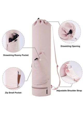 Yoga Mat Bag Large with Adjustable Carry Strap Pilates Bag with Bottle Pocket and Wet Compartment - view 3