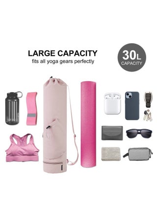 Yoga Mat Bag Large with Adjustable Carry Strap Pilates Bag with Bottle Pocket and Wet Compartment - view 4