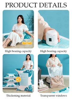 DUNISO Vacuum Storage Bags with Electric Pump- Pack of 10 (2 Jumbo + 2 Large + 2 Medium + 4 Small) Reusable Compression Bags Space Saver for Packing,Clothes, Bedding, Travel  - Image 4