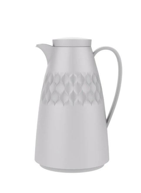 Home View thermos for tea and coffee, capacity 1 liter, light gray