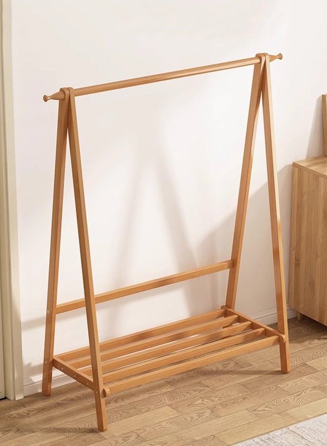 كوزينيست علاقة معاطف من الخيزران قائمة بذاتها مع خطافات ورف تخزين، منظم ملابس وقبعات وحقائب وأوشحة لغرفة النوم والمعيشة والمكتب والمدخل - Image 4