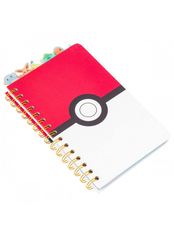 Silver Buffalo Silver Buffalo Pokemon Pokeball Starters Spiral Tabbed Notebook, 8 x 5 Inches - Image 2