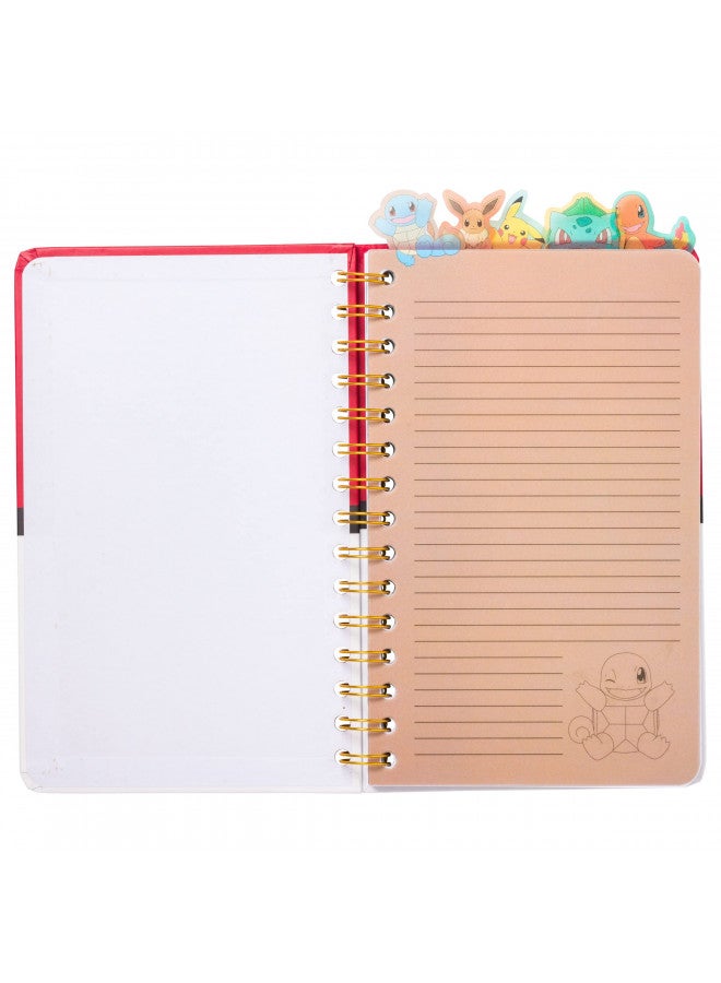 Silver Buffalo Silver Buffalo Pokemon Pokeball Starters Spiral Tabbed Notebook, 8 x 5 Inches - Image 4