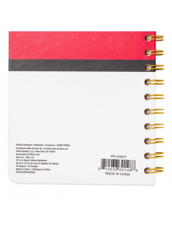 Silver Buffalo Silver Buffalo Pokemon Pokeball Starters Spiral Tabbed Notebook, 8 x 5 Inches - Image 3