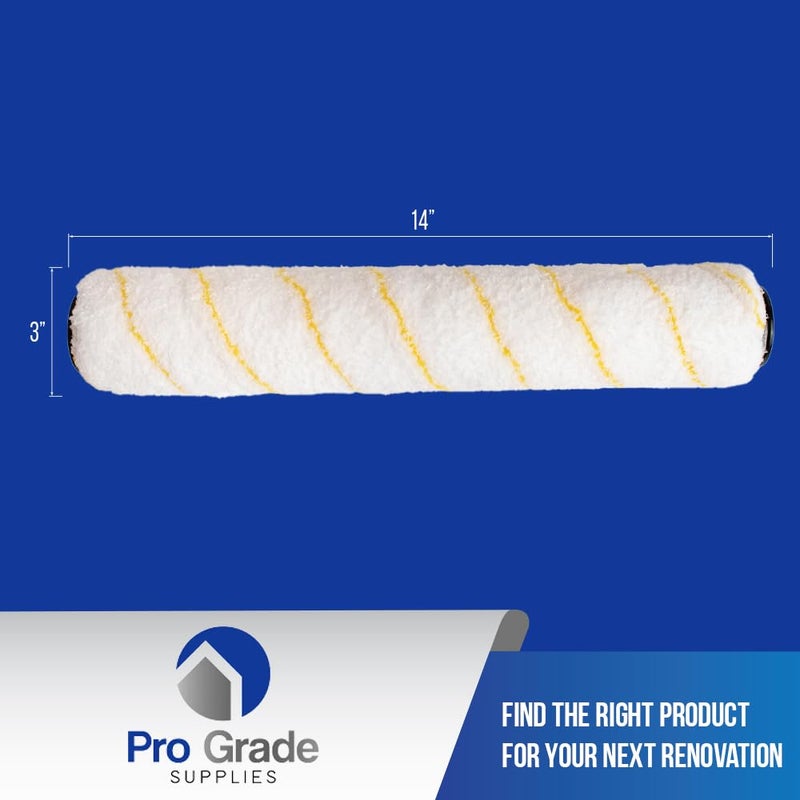 Pro-Grade Pro Grade - Paint Roller Covers - 1/2 X 14 Inch Microfiber 6 Pack - Image 2