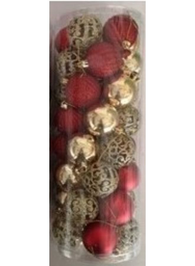 ACLIX Pack of 20 Pcs Christmas Balls Multicolour