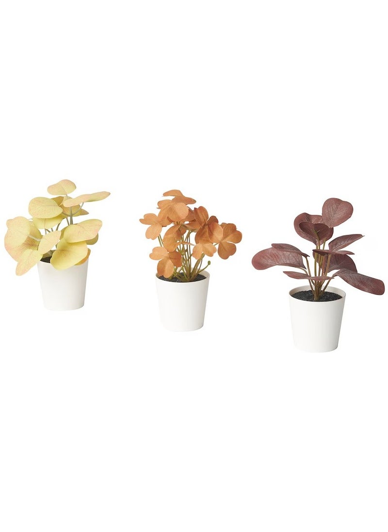 Generic FEJKA Artifi potted plant w pot, set of 3, in/outdoor leaves, 6 cm  - Image 1