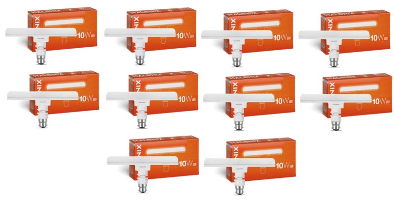 Halonix 10 Watts B22d Led bulb Mini tube Light |Color- Cool White | Base-B22 | Pack of 10 | - Image 2