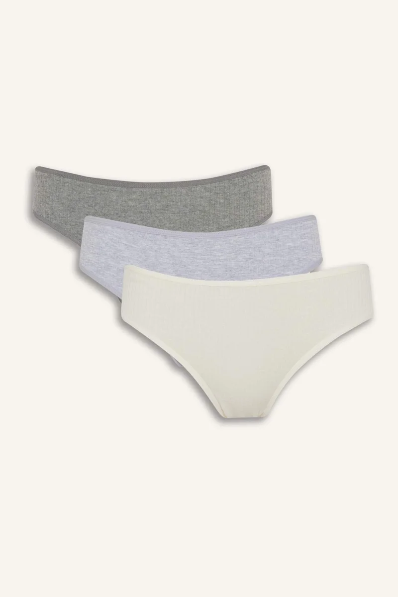 Defacto Ribbed 3 Piece Panties