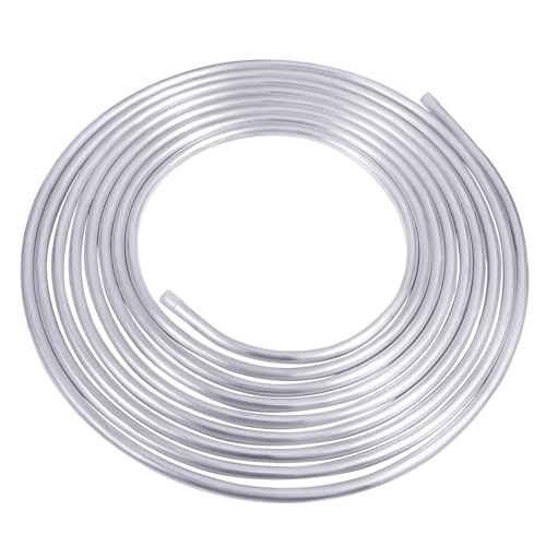YullSorom 58 Metal Fuel Line58 OD Aluminium Coiled Tubing Hard Tube for Refrigeration Tubing Automotive Oil PipeBrake Line Metal Gas Line 10FT 58 OD 10FT - Image 1