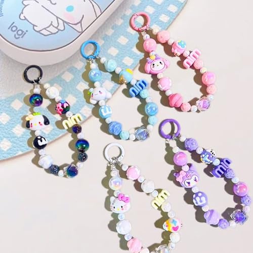 KC Cute Doll Charm for mobile phone case cover, Lanyard Keychain Hanging, Phone Pendant Wrist Bracelet Holder | Purse, Camera, Mobile Cover Charm Strap Smartphone Case For Girls Women (Pink) - Image 5