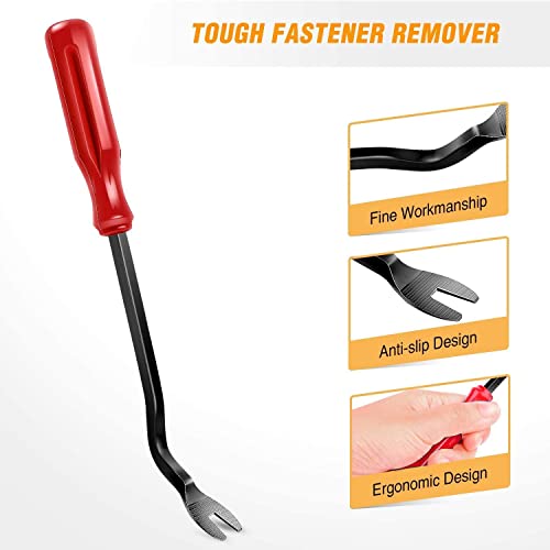 GOOACC 5 PCS Nylon Auto Trim Removal Tool Kit No-Scratch Removal Tool Kit for Car Panel & Audio Dashboard Dismantle Red - Image 4