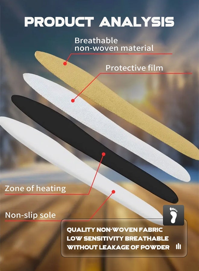 Polish'D 5 Pair Insole Feet Warmers, Disposable, Air Activated, Long Lasting Hot Warmers for Man - Image 4