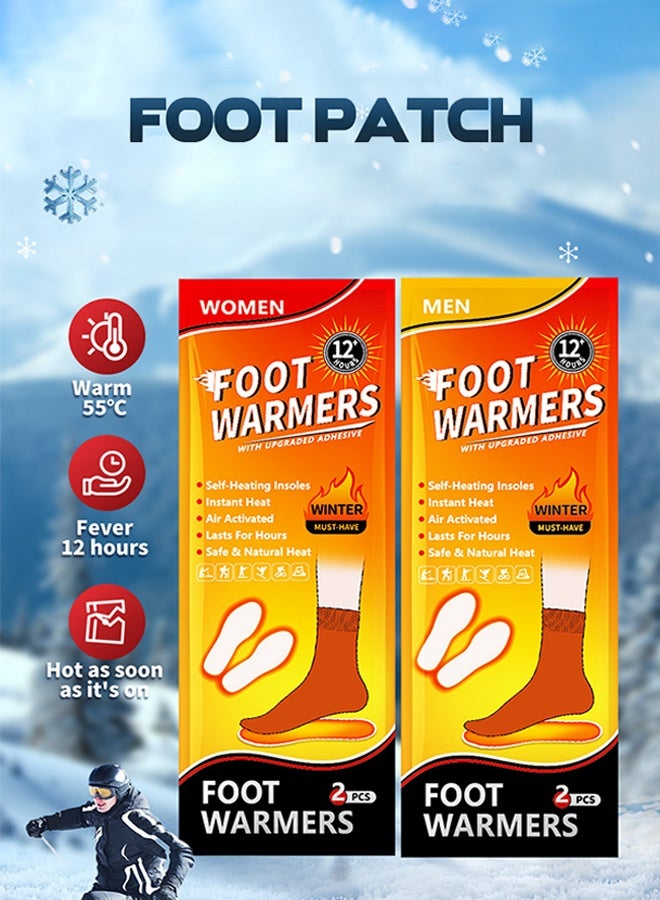 Polish'D 5 Pair Insole Feet Warmers, Disposable, Air Activated, Long Lasting Hot Warmers for Man - Image 3