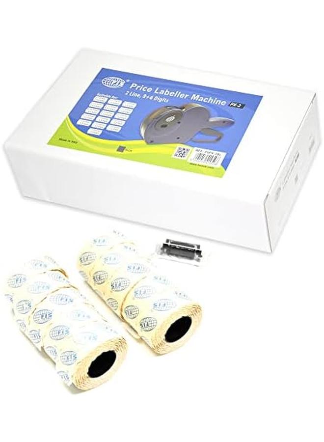 FIS 1Bl Fspx22X12Mm Italian Label Machine Priksm Ink Roller Set 8 Pieces Blue - Image 2