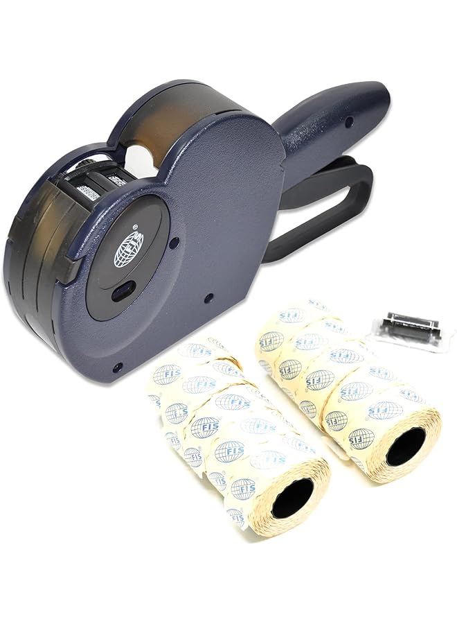 FIS 1Bl Fspx22X12Mm Italian Label Machine Priksm Ink Roller Set 8 Pieces Blue - Image 1