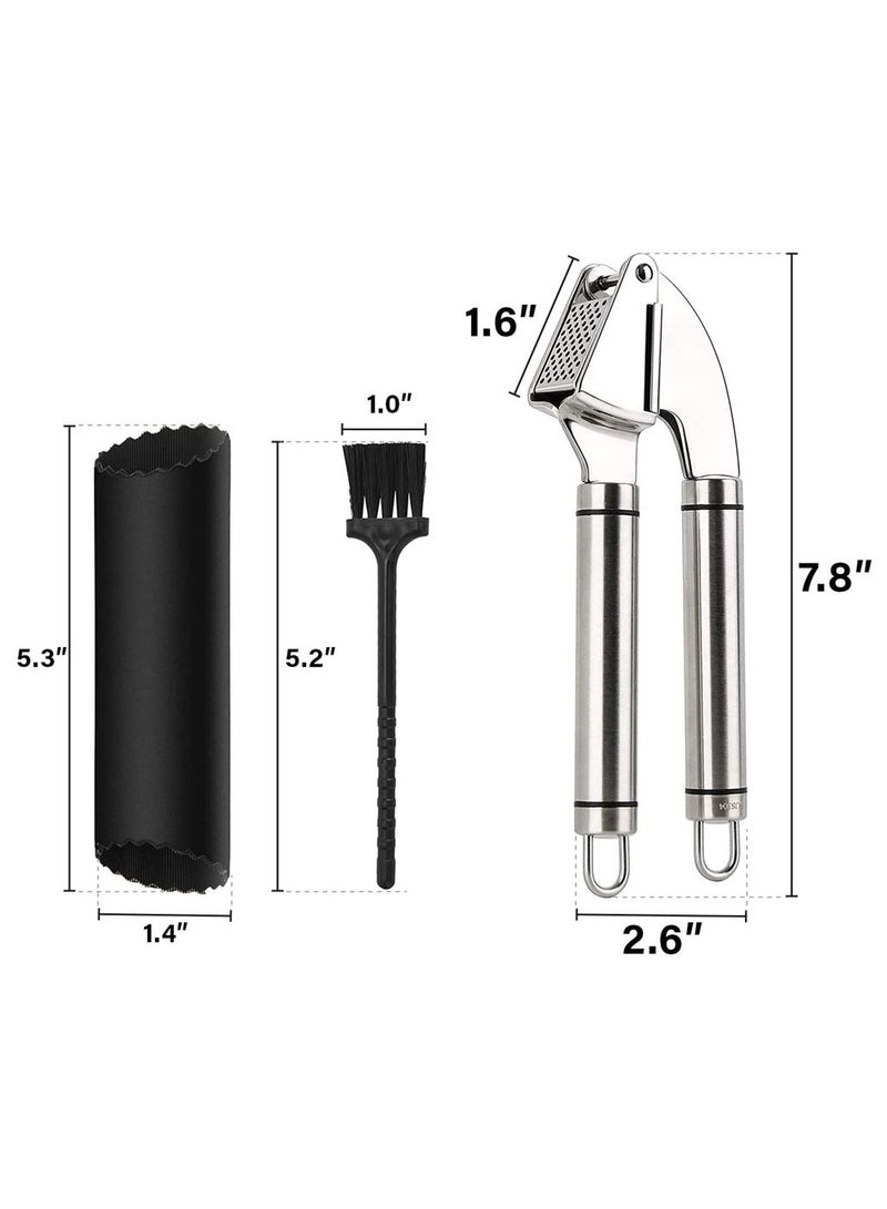 Y&D Garlic Press, Stainless Steel Crusher, Mincing and Crushing Tool for Nuts Seeds Ginger Press  - Image 3