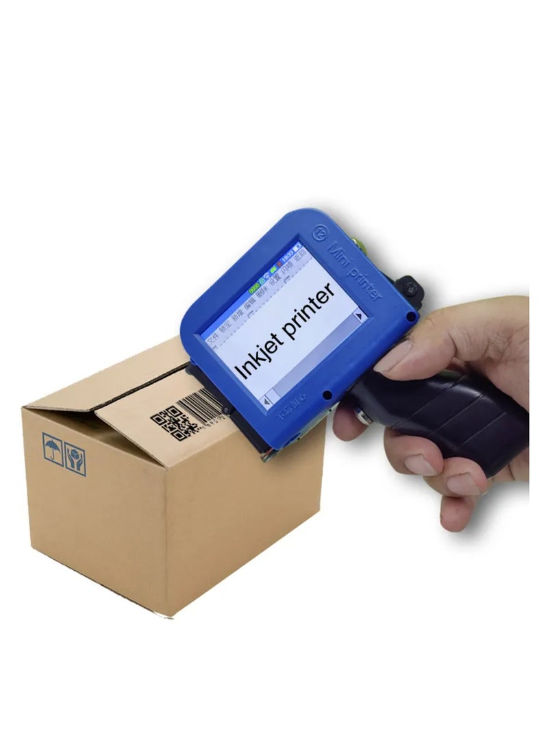 Generic - Smart Handheld Inkjet Printer for Date and Batch Coding,Handheld Inkjet Printer for Any Surface for QRCode Barcode Production Date Time Logo Batch Number Print On Glass Bag Carton Box Wood Cloth Plastic Cable - Image 1