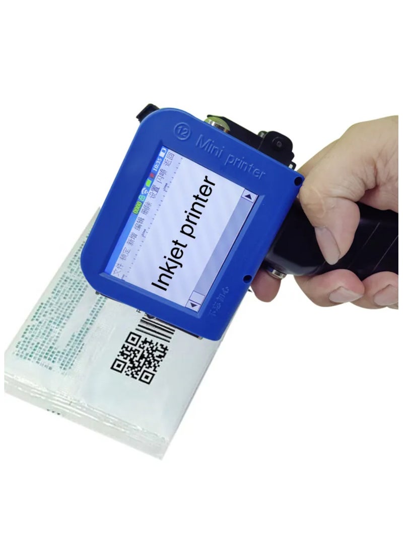 Generic - Smart Handheld Inkjet Printer for Date and Batch Coding,Handheld Inkjet Printer for Any Surface for QRCode Barcode Production Date Time Logo Batch Number Print On Glass Bag Carton Box Wood Cloth Plastic Cable - Image 1