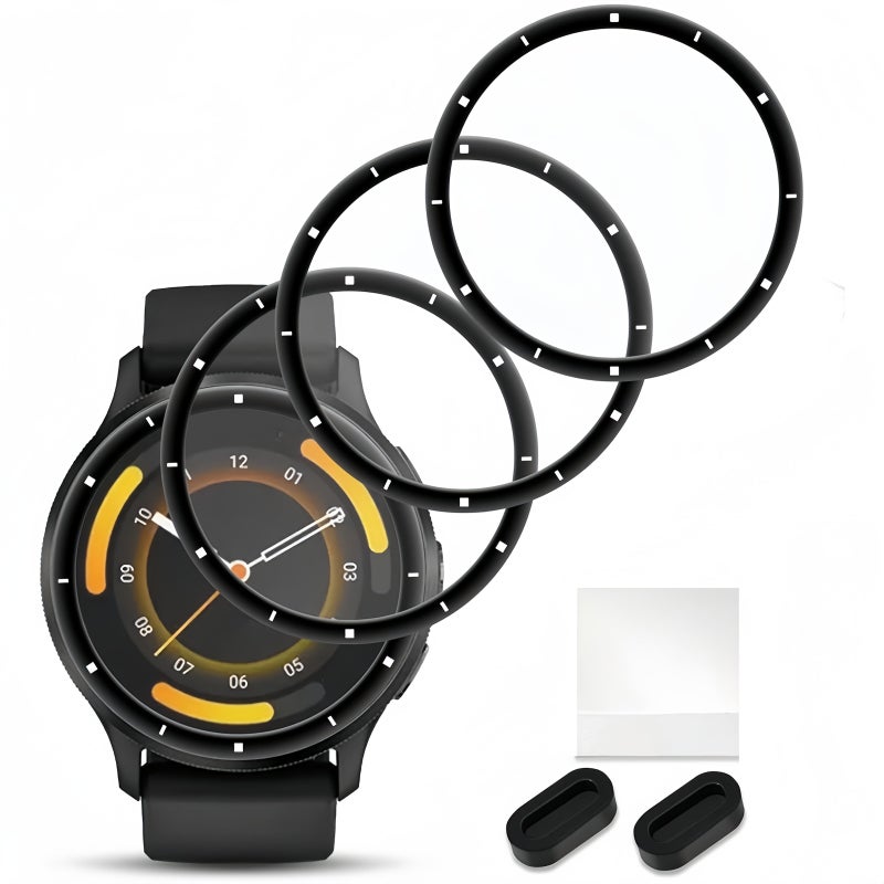 5 Pack Screen Protector Dust Plug For Garmin Venu 3 3D Full Coverage TPU Film - Image 1