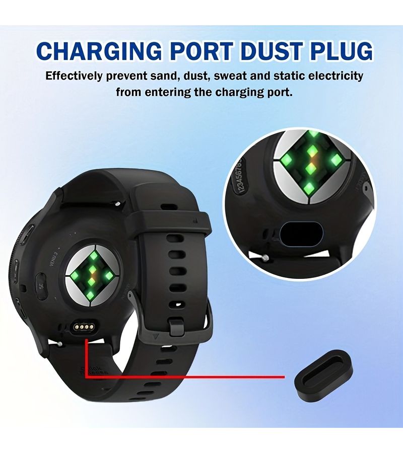 5 Pack Screen Protector Dust Plug For Garmin Venu 3 3D Full Coverage TPU Film - Image 4