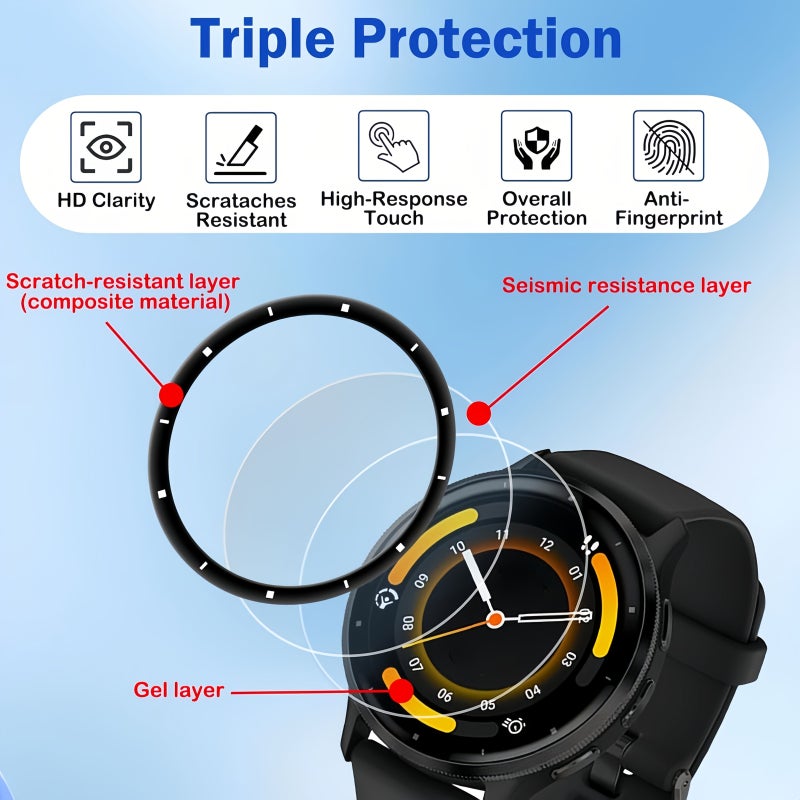 5 Pack Screen Protector Dust Plug For Garmin Venu 3 3D Full Coverage TPU Film - Image 5
