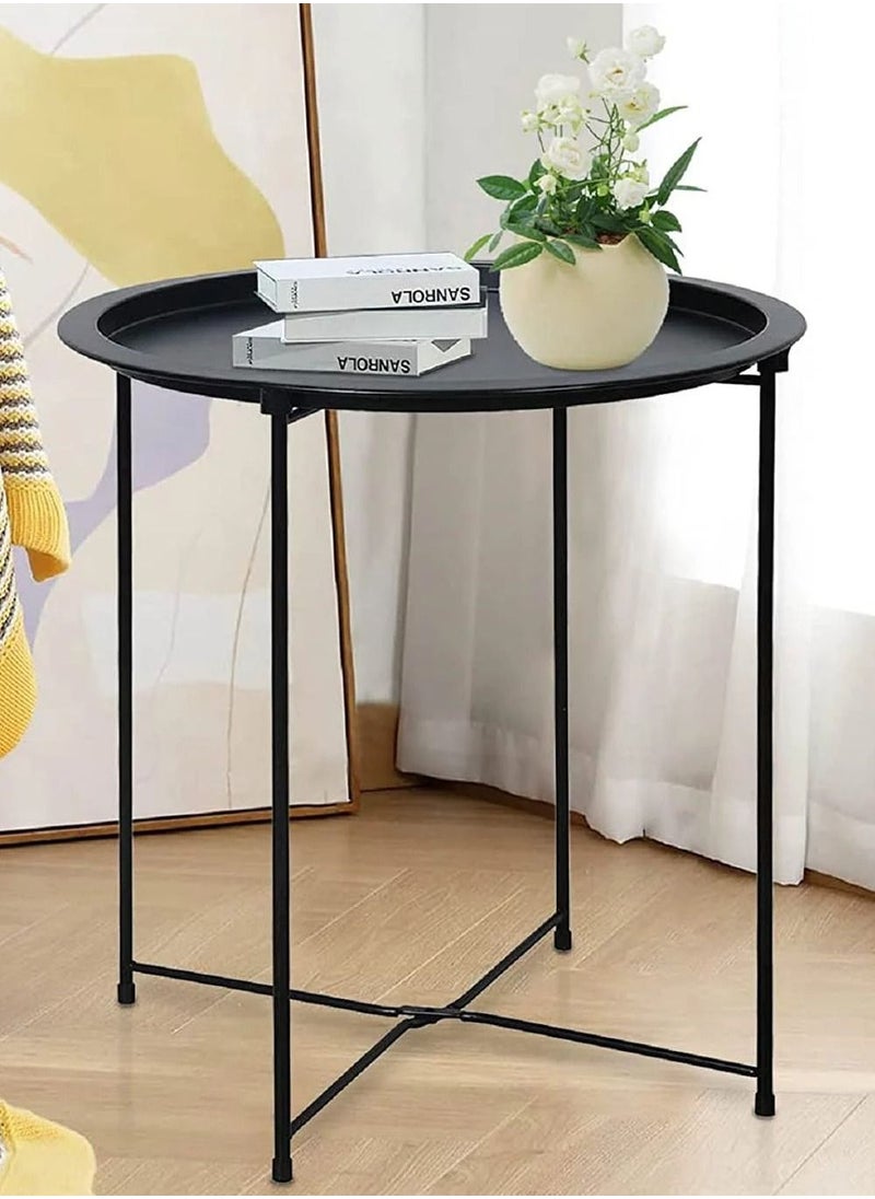 CAPITAL Round Tray Table Black  - Image 2
